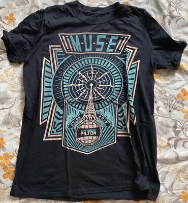 Buy Muse T Shirt Rare Rock Glastonbury Festival Band Merch Tee Size S Matt Bellamy • 17.50£