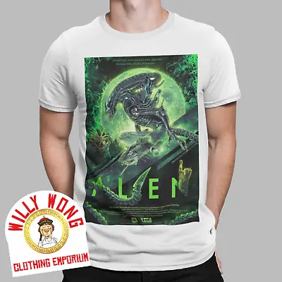Buy Alien T-Shirt Retro Green Movie Aliens Action 80s 90s Action Space SCIFI Classic • 6.99£
