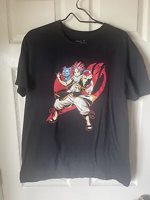 Buy FAIRY TAIL Anime Size Large Black T-shirt Funimation Tee 100% Cotton Hot Topic • 14.21£