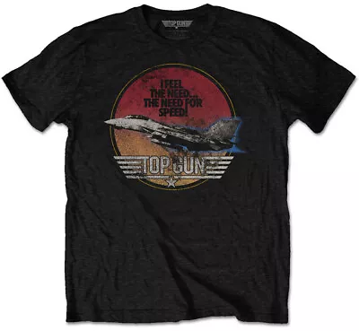 Buy Top Gun I Feel The Need, The Need For Speed Black Cotton T-Shirt • 14.49£