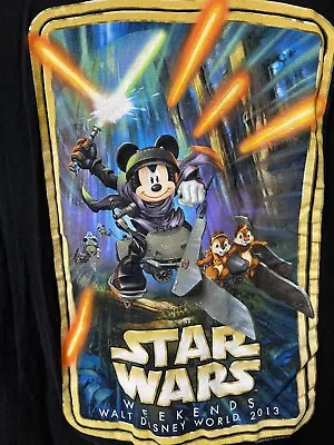 Buy Disney Star Wars Weekends Return Of The Jedi Mickey Shirt 2013 Rare Mens Size S • 19.28£