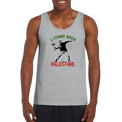 Buy I Stand With Palestine Peaceful Protest Social Activism Support Men's Vest • 10.99£