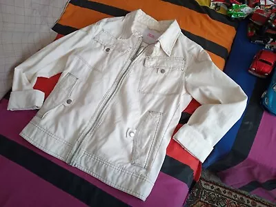 Buy Nice Ladies Chilli Cotton Denim Style White Jacket,size About 8/10,vgc • 9.99£