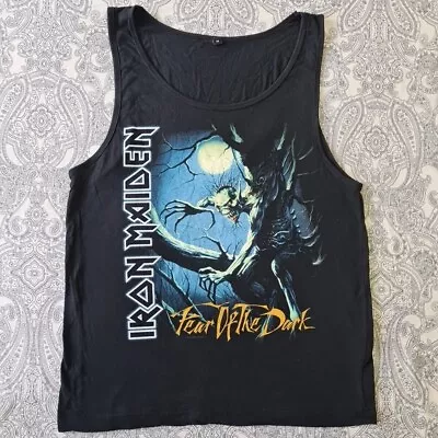Buy Iron Maiden Men's Band Vest T Shirt Top Size Medium Fear Of The Dark Graphic  • 7.95£