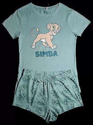 Buy SIMBA LION KING LADIES T-SHIRT TOP & SHORTS PYJAMA SET PJs BNWT PRIMARK LICENSED • 15.95£