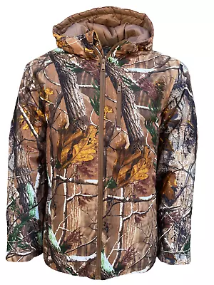 Buy Mens Camouflage Padded Jacket Hunting Hiking Fishing Hooded Outdoor Army Jungle • 30.99£