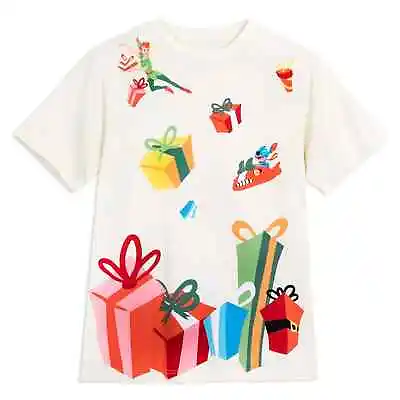 Buy 2023 Disney Parks Classic Christmas Shirt XXL 2XL Stitch Genie Peter Pan Mickey • 48.21£