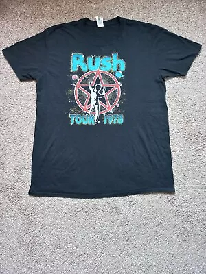 Buy Rush 1978 Tour T-Shirt - Gildan Size XL - Prog Rock - Queensryche Yes • 5.99£