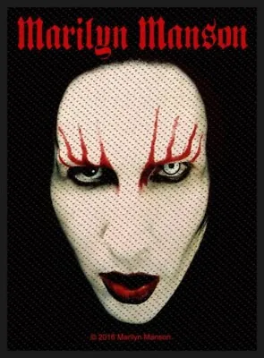 Buy Marilyn Manson Face Patch Official Metal Rock Band Merch • 5.69£