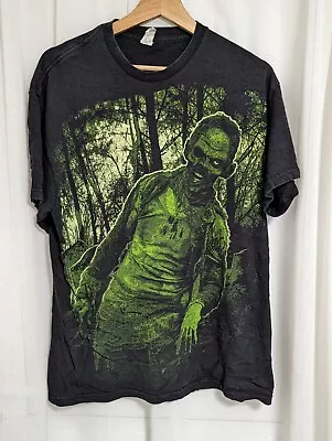 Buy Zombie T Shirt Black XL Graphic Zombie Tee Extra Large Black Green • 9.99£