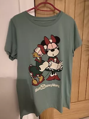 Buy 2022 Walt Disney World Christmas T-shirt Size Small • 14£