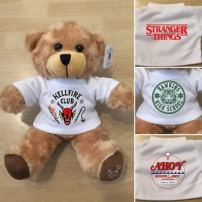 Buy 9’’ Inch 'Stranger Things' - 'Hellfire Club' Teddy Bear + T-Shirt - Brand New!!! • 6.99£