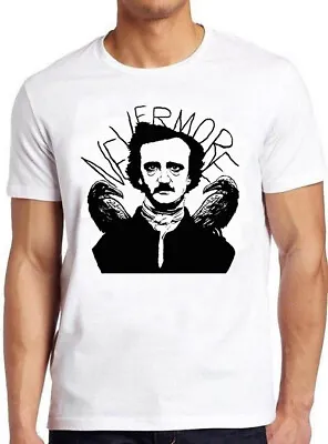 Buy Edgar Allan Poe Quoth The Raven Nevermore Vintage Horror Cool Tee T Shirt M723 • 6.35£
