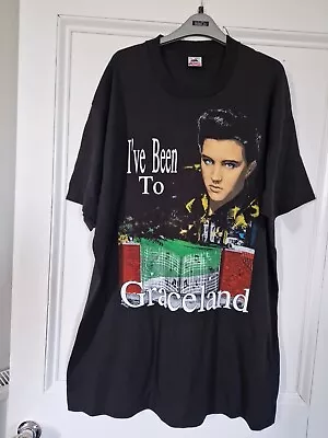 Buy Vintage Elvis Presley Ive Been To Graceland 1992 Souvenir T-shirt XXL • 25£