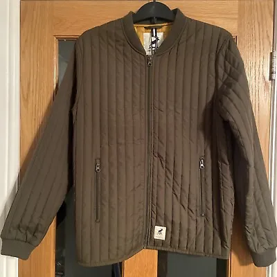 Buy Fat Moose Nordic Lumber Thermo Light Quilted Jacket Coat Army Green Size Medium • 39.99£