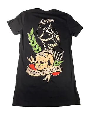 Buy BlackCraft Cult Raven Nevermore Top Shirt SMALL Edgar Allen Poe • 17.67£