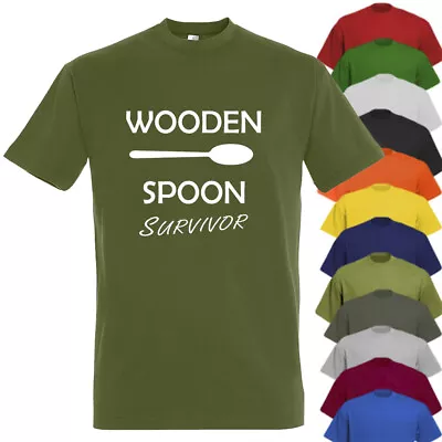 Buy Wooden Spoon Survivor! Mens Funny Printed T-Shirt, Male Childhood Themed Tee • 11.99£