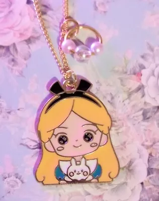 Buy Alice In Wonderland Cute Kitsch Kawaii Princess Charm Necklace Pendant Jewellery • 3.95£