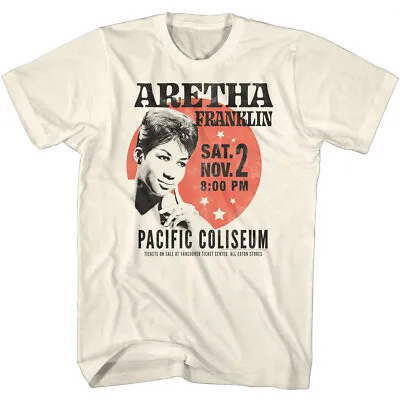 Buy Aretha Franklin In Concert Pacific Coliseum Sat Nov 2 Men's T Shirt Music Merch • 40.39£
