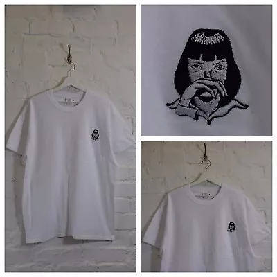 Buy Actual Fact Pulp Fiction X Mia Wallace Cocaine White Tee T-shirt • 20£