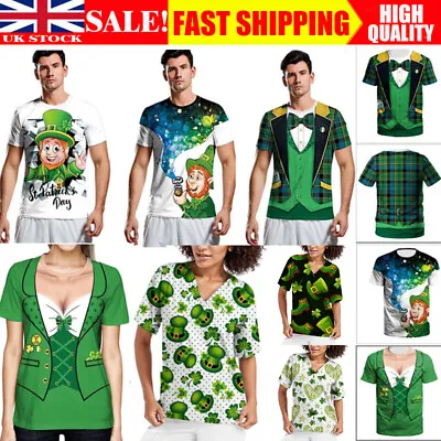 Buy St. Patrick's Day T-Shirt Mens Funny Tee Top Irish Ireland Leprechaun Unisex • 14.05£