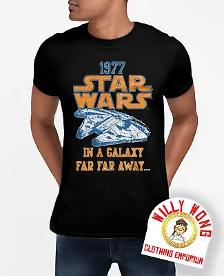 Buy Star Wars T-Shirt Movie Retro 1977 Classic Original Sci Fi Dark Side Rebel Tee • 11.39£