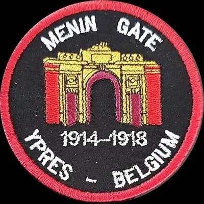 Buy Remembrance Embroidery Patches, Biker Military Menine Gate Ypres 1914-1918| 216 • 5.75£