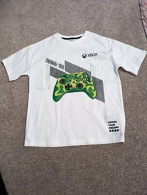 Buy Boys White Xbox T Shirt Age 7-8 From M&S • 3.20£