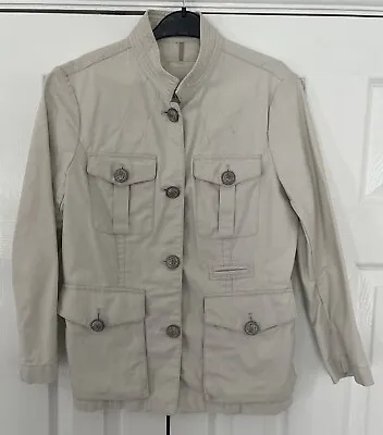 Buy Ralph Lauren Denim & Supply Ladies Military Style Cotton Jacket Beige Small • 9.99£