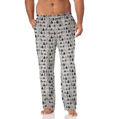 Buy Adult Unisex Pyjama Bottoms XS Grey Penguin Design Comfortable & Cosy • 8.99£