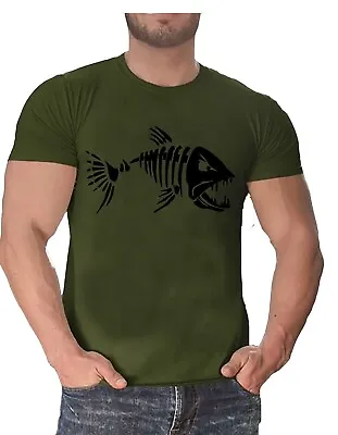 Buy Carp Skeleton Fishing T-shirt Fisherman Big Crap Angling Clothing Camo Gift  • 9.95£