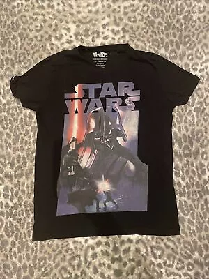 Buy Star Wars Black Tshirt S Darth Vader Difuzed Luke Skywalker Sci Fi Geek Retro Sm • 2.99£