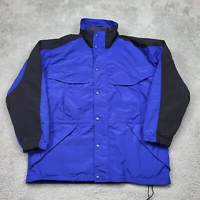 Buy Vintage 3 In 1 Winter Jacket Mens Small Blue Reversible Interchange LA Loving • 13.99£