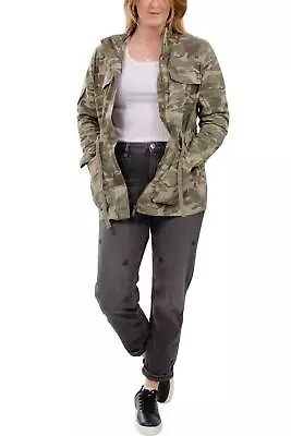 Buy MARKS SPENCER Ladies Cotton Army Military Utility Jacket Navy Or Camouflage • 22.50£