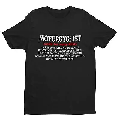 Buy MOTORCYCLIST Dictionary Definition Funny Biker T Shirt Gift Idea Motorbike Lover • 11.16£