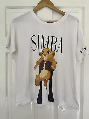 Buy Vintage Disney The Lion King T Shirt Size Large Simba Stradivarius Short Sleeve • 10£