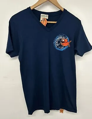 Buy Pirana Joe Vintage Tee T-Shirt Blue St Lucia 90s Y2K Short Sleeve UK M • 0.99£