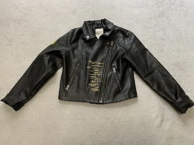 Buy Harry Potter Slytherin Jacket Black Synthetic Leather Zip Size 7/8 Youth Unisex • 22.88£