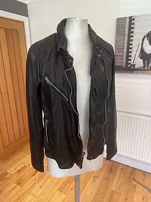 Buy Abercrombie And Fitch Ladies Biker Jacket Bnwt Leather Look  • 13£