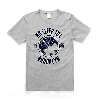 Buy Beastie Boys No Sleep Till Brooklyn Old School Hip Hop T Shirt Grey/Navy • 18.49£