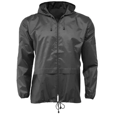Buy Lightweight Unisex Rain Jacket Coat Kagoul Hooded Showerproof Hood Mens Ladies • 7.99£