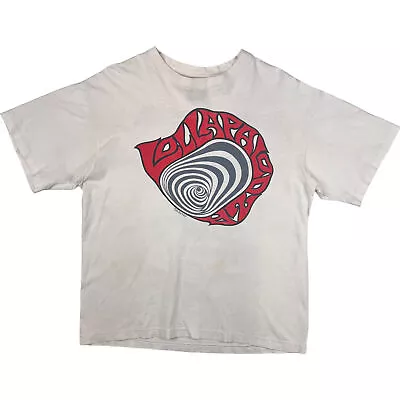 Buy Vintage 1992 Lollapalooza Festival Graphic Single Stitch T-shirt White Rare XL • 129.99£