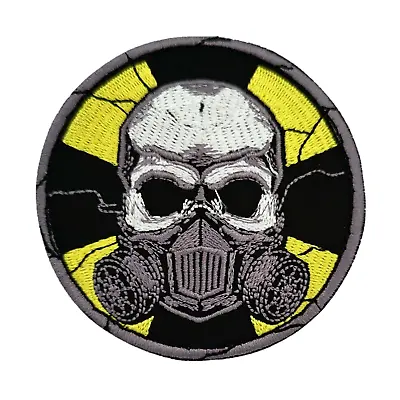 Buy Skull Gas Mask Steam Punk Iron On Patch Embroidered Motif Badge 7.5 X 7.5 P134 • 4.77£
