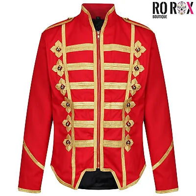 Buy Mens Jacket Military Army Gold Hussar Drummer Officer Music Festival Parade • 39.99£