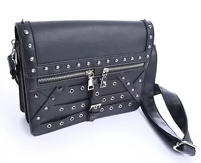 Buy Vixxsin Despair Vegan Grommet Studded Goth Punk Handbag Purse A-DESPAIRBG-B-1 • 55.88£