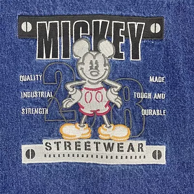 Buy Disney Denim Jacket Womens 3XL Mickey Mouse Streetwear Metal Button • 69.10£