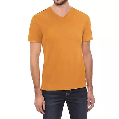 Buy Men's Cotton Summer Tee: Short Sleeve V Neck Regular Fit T-Shirt In Sizes S-3XL • 4.89£