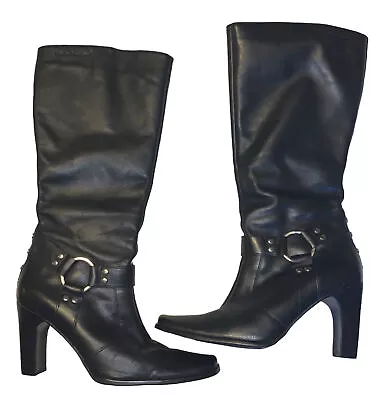 Buy HARLEY-DAVIDSON Women’s Tall Dress Harness Heeled Boots Size: 7- Slightly Used • 55.26£