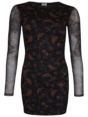 Buy The Nightmare Before Christmas NBX Dress Pumpkin King Mesh Women's Black • 33.99£