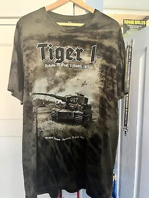 Buy Tiger 1 Tank Panzer T-shirt Men Xxl Michael Wittmann Ss German Ww2 Camo • 10£